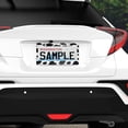 thumbnail image 5 of Animal Cow Print  Black Spot License Plate Frame Newest Customized Decorative Frames Stainless  Car Tag Cover Holder Auto Car for US Canada Standard 12" x 6" with 2 Holes and Screws, 5 of 7