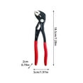 thumbnail image 2 of Lolynie Adjustable Joint Pliers Set – V-Shaped Jaw Tongue Groove Pliers – 3 Sizes 7 10 12 Inch To Choose For Diy Repair And Plumbing, 2 of 5
