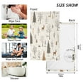 thumbnail image 6 of Yayeee 100% Cotton Hand Towels for Bathroom 16" x 28" Soft Absorbent Kitchen Towel, Beige Christmas Forest, 6 of 7