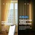 thumbnail image 6 of Osprey Smart Curtain Track, 63" Single‑Side Opening Motorized Curtain Rod, Remote Control & Automate App, Heavy-Duty Design, Compatible with Alexa & Google, Ceiling and Wall Mounted, Easy To Install, 6 of 9