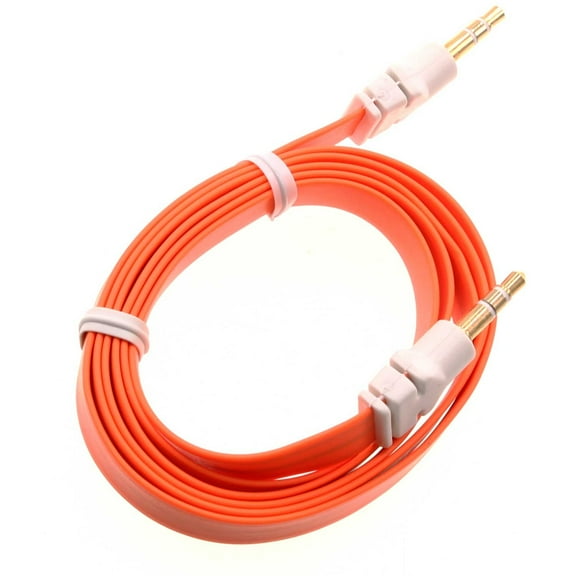3.5mm Aux Cable for Motorola Moto G Power 5G (2024) - Adapter Car Stereo Aux-in Audio Cord Speaker Jack Wire Flat