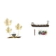 thumbnail image 1 of Figura decorativa de metal con flores y hojas, ideal para decorar el hogar. Figuras decorativas para barcos, quemadores y otros objetos. Material: hie, 1 of 8