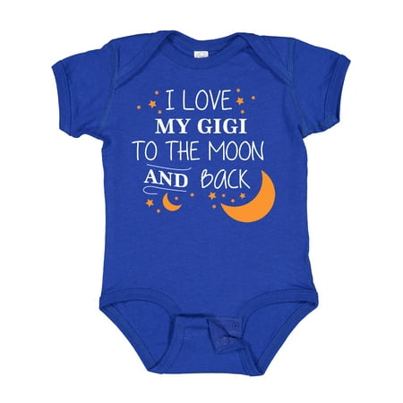 

Inktastic I Love My Gigi to the Moon and Back Gift Baby Boy or Baby Girl Bodysuit