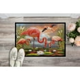 thumbnail image 2 of Carolines Treasures PRS4054MAT Flamingos Door Mat Indoor Rug or Outdoor Welcome Mat 18x27 Doormat  27"L x 18"W, 2 of 3