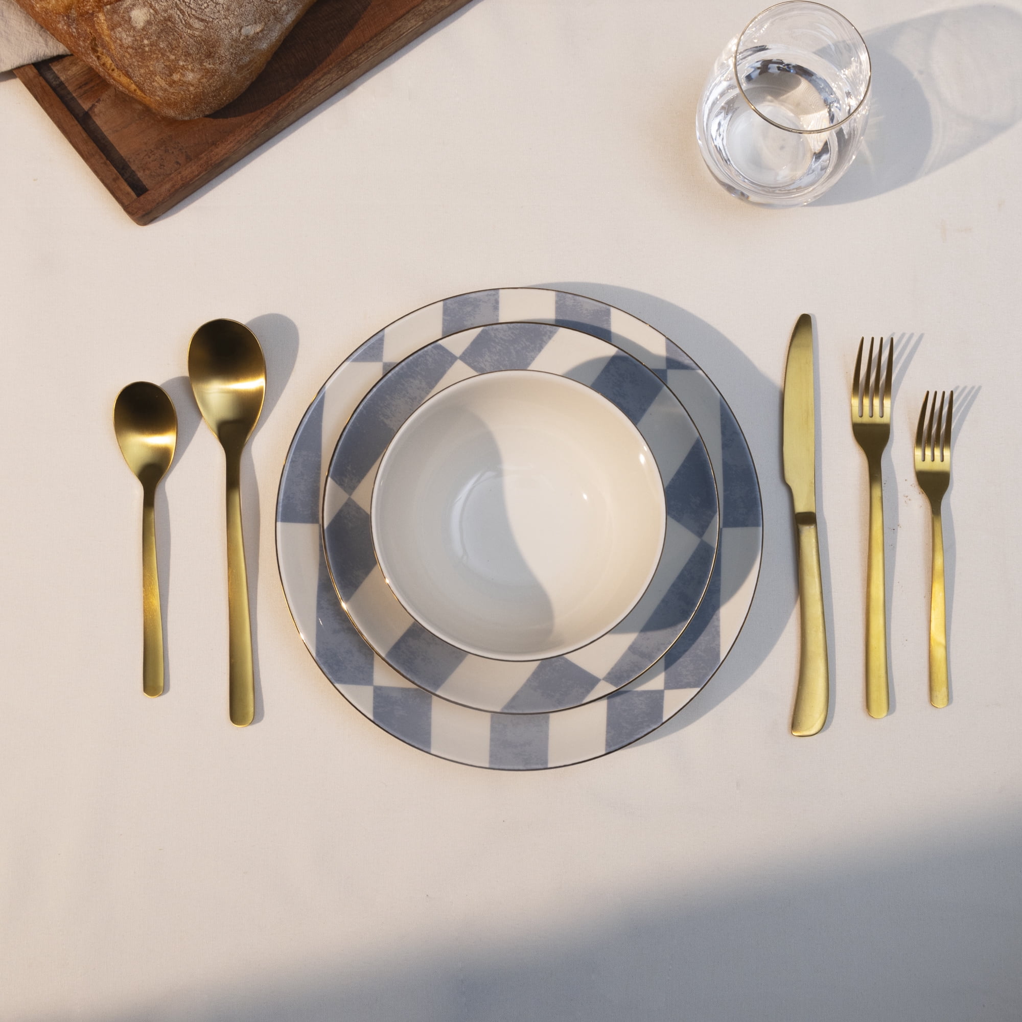 Thyme & Table Celine Ceramic Salad Plate Blue