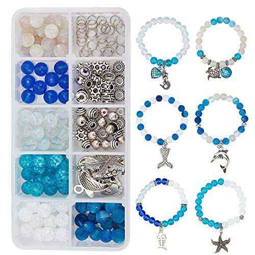 1box Children's Diy Necklace & Bracelet Beads Kit