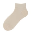 thumbnail image 2 of 1 Pair Cooling Mesh Ankle Socks for Women, Thin Breathable Odor-Resistant Seamless Toe Liners with Moisture-Wicking Fabric for Running & Sports Beige, 2 of 3