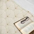 thumbnail image 2 of Ambesonne Art Deco Fleece Throw Blanket Eggshell Classic Scales 70"x90" Eggshell and Sand Brown, 2 of 5