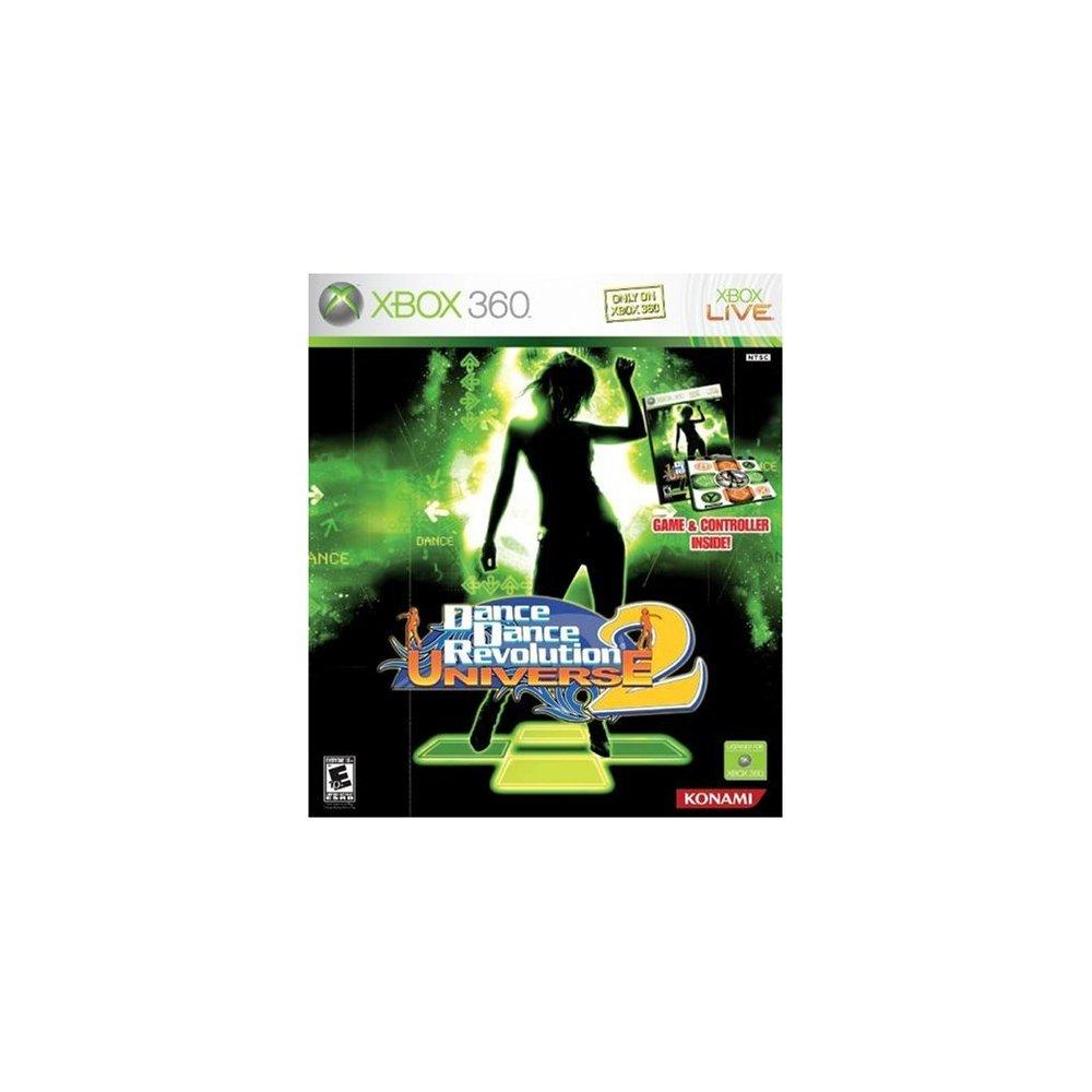 dance dance revolution universe 2 bundle (with dance mat) xbox 360