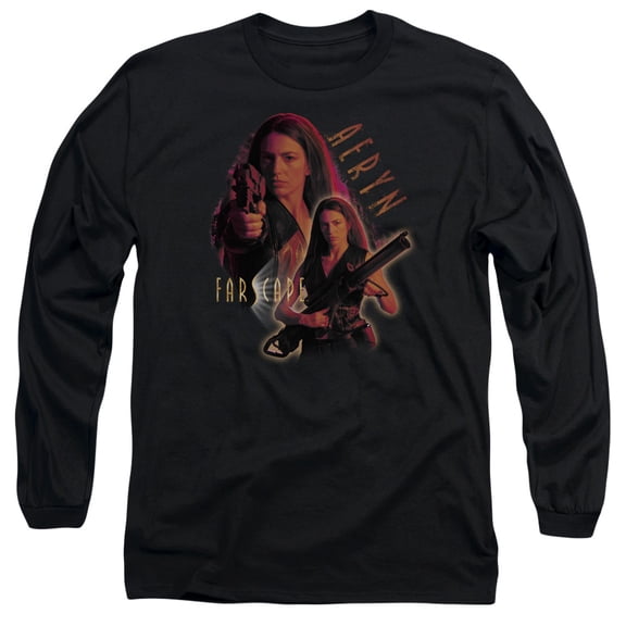 Farscape Aeryn Long Sleeve Adult 18/1 T-Shirt Black