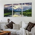 thumbnail image 2 of Nawypu  Landscape Canvas Wall Art Nature Picture Oxbow Bend Grand Teton National Park Modern Canvas Artwork River and Forest Contemporary Wall Art for Home Decoration 12''x16''X3 Panels, 2 of 4