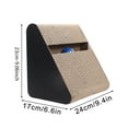 thumbnail image 2 of Cat Scratching Board Vertical Wear - Resistant No - Fall - Off Corrugated Paper Cat Toy Scratcher Small Size Black Solid Core Cat Scratching Post For Cats, 2 of 3