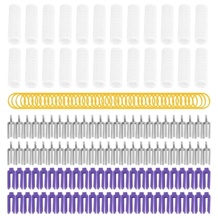 Big Size 24Pcs/Set Salon Nylon Hook & Loop Hair Rollers Set Hair Root Perm Rods Bars Curlers with Clips & Rubber Bands