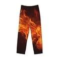 thumbnail image 6 of Daiia Fiery Orange Flames Energy Men's Sleep Pant with Pockets and Drawstring,Pajama Pants-X-Large, 6 of 9