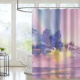 thumbnail image 5 of Marble Shower Curtain Abstract Bath Curtain for Bathroom Bathtub Home Decor Ink Texture Waterproof 72"x72" with 12 Hooks, 5 of 7