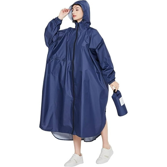 Women's Waterproof Sleeve Rain Suit with Front Pocket with Waterproof Zip