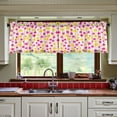 thumbnail image 3 of Yayeee Kitchen Curtains Tier Set of 2 Light Filtering 57"x24" Over Sink Window Panels, Beige Stars, 3 of 7