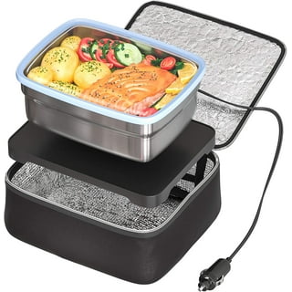 Zone Tech Food Heating Lunch Box - Insulated Warmer & Heater Black Lunch Box  For Meals Reheating & Food Cooking -picnics, Travelling, Office & Camping :  Target