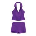 thumbnail image 5 of MAIHAN Women Shorts Sets Outfits Spring Outfits Short Sleeve Top and Shorts Trendy 2 Piece Summer Shorts Set Casual Two-Piece Outfit, 5 of 5