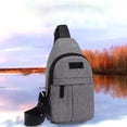thumbnail image 3 of Estilo Coreano Pecho Bolsa al aire libre Senderismo y Ciclismo Bolsa de tela Crossbody Bolsa, 3 of 3
