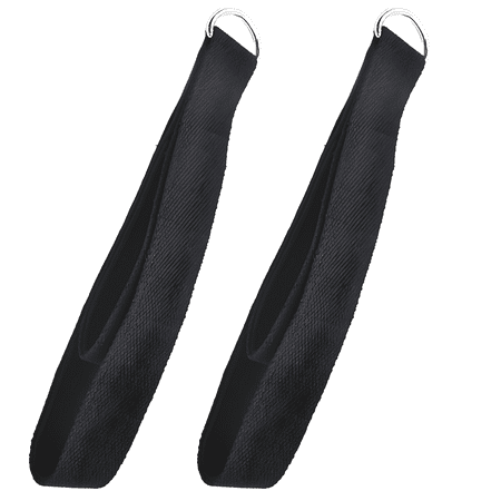 2 Pcs Pilates Double Loop Straps for Reformer, Soft Cotton Ankle/Wrist Exercise Band, Flexible Home Gym Accessories
