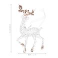thumbnail image 2 of USHOBE Glitter Christmas Reindeer Indoor Decor for Holiday Atmosphere 1Set, 2 of 8