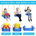 thumbnail image 3 of Toddler Swing, 3-in-1 Swing Sets for Backyard, Baby Swing Outdoor/Indoor, Toddler Swing Set Suitable for Children 6 Months and Older (Black), 3 of 6