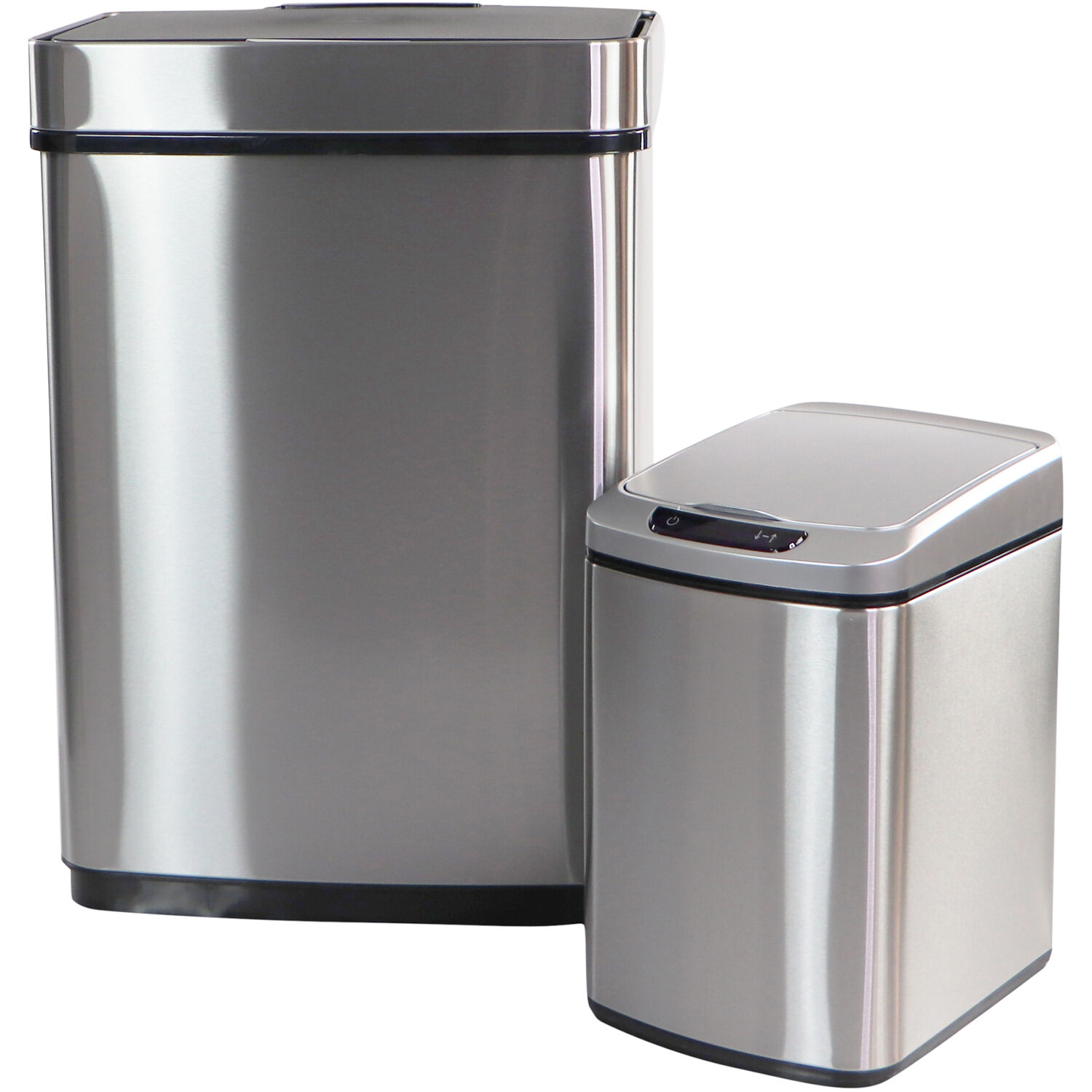 Hanover Hands Free Trash Can Garbage Bin, Sensor Lid, 9 Liter/2.3