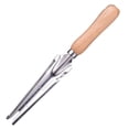 thumbnail image 1 of Coofit Grass Hook Practical Professional Wooden Handle Hand Sickle Weed Plant Tool, 1 of 10