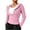 Pink, variant on Ghalytn Women's Ribbed Knit Zip Up Hooded Crop Jacket Long Sleeve Slim Fit Casual Cardigan