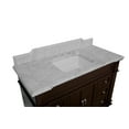 thumbnail image 6 of Elizabeth 48" Bathroom Vanity with Chocolate Cabinet and Carrara Marble Top, 6 of 6