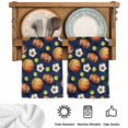 thumbnail image 5 of Brown Basketball Football Kitchen Towels Set of 3, Ball Watercolor Navy Blue Absorbent Dish Towels for Kitchen, Microfiber Hand Towel, Quick Drying Tea Towel for Cleaning Decorative Dishcloths, 5 of 7