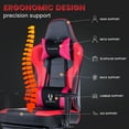 thumbnail image 4 of JONPONY Big and Tall Gaming Chair with Footrest 400lbs Massage Gamer Chair with Memory Foam Adjustable Tilt Back Angle & Armrest, High Back Leather Computer Office Chair，Red, 4 of 8