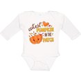 thumbnail image 3 of Inktastic Cutest Pumpkin in the Patch with Orange Heart Boys or Girls Long Sleeve Baby Bodysuit, 3 of 5