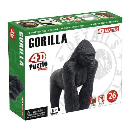 4D Master Gorilla Model Puzzle One Color Getting Fit 26473 26 Piece