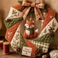 thumbnail image 5 of Fabric Poke Wreath DIY Kit, Christmas Wreath DIY Kit for Adults, Door Hanging Holiday Craft Decor with Bow, 5 of 6