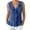 Z501 Blue, variant on Camisole Tops For Women With Ruffled Summer V Neck Sleeveless Solid Color Button Down Lightweight Blouse Comfortnable T Shirts Beige Size L