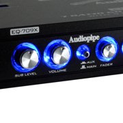 Audiopipe EQ-709X 7 Band 9 Volt Half DIN Parametric Graphic Car Audio Equalizer
