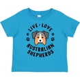 thumbnail image 3 of Inktastic Live Love Australian Shepherds Boys or Girls Toddler T-Shirt, 3 of 5