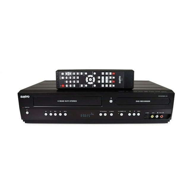 Restored Sanyo FWZV475 DVD/VCR Combo Recorder w/ Original Remote, Manual, & HDMI Cable (Refurbished)