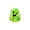 B006- Green, variant on Small Squeeze Halloween Toys, Halloween Ghost Decor, Cute Halloween Decor, Halloween Shelf Decor, Glow-In-The-Dark Yellow Glitter 3X3 Inch Squeeze Ghost, Portable Mini Display for