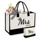thumbnail image 1 of Bolsa Tote KDBDSYZB Novia 2025 de Lona con Bolsa de Maquillaje, 1 of 8
