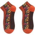 thumbnail image 3 of YooGuoGuo 5 Pairs Women's Retro Floral Embroidered Socks Shallow Mouth Short Socks Cotton Ankle Socks Comfortable Crew Socks, 3 of 4