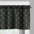 thumbnail image 5 of Ambesonne Fleur De Lis Valance & Curtain, Classical Deco Royal, 55"x36", Charcoal Grey and Beige, 5 of 7