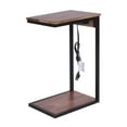 thumbnail image 2 of HomeRoots 394807 25 x 11 x 16 in. Modern Dark Brown Wood End or Side Table with USB, 2 of 4