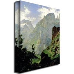 Trademark Fine Art "Mountains in Europe, 1876" Canvas Art by Carlos de Haes
