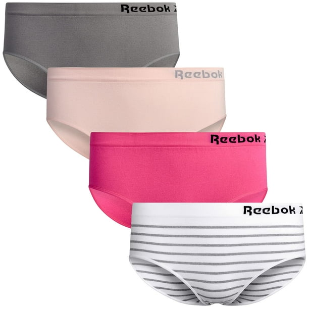 Reebok Women's Underwear – 5 Pack Seamless Hipster Briefs (S-XL)