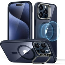 ESR Classic Hybrid Case with Stash Stand (HaloLock) iPhone 15 Pro Max Blue