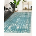 thumbnail image 2 of Contemporary Sling Collection Area Rug 2'7"x10' - Turquoise, 2 of 5