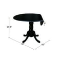 thumbnail image 6 of 42" Dual Drop Leaf Table with 4 Schoolhouse Chairs, 6 of 10
